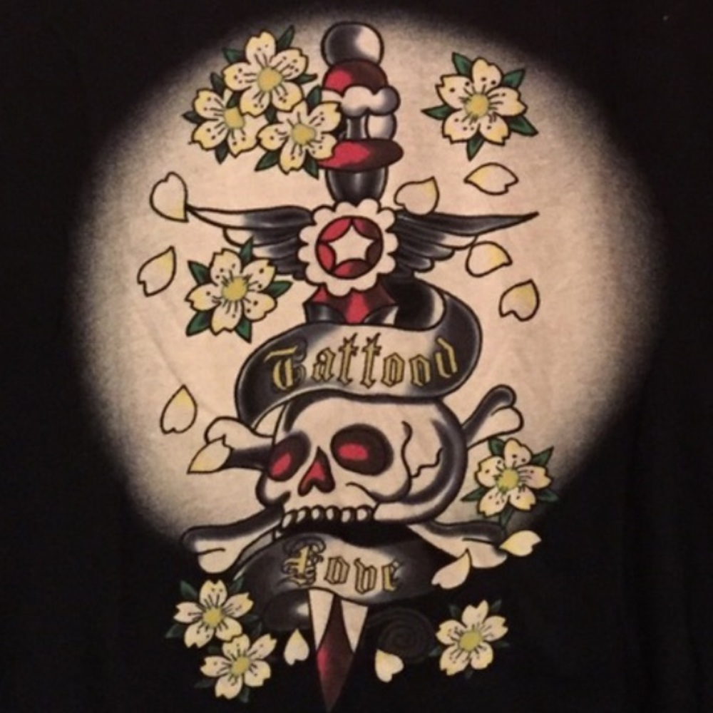 Ed Hardy Short Sleeve T Shirt Sz M